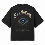 Clear Vision Classic Loose Boxy Tee Black