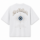 Clear Vision Classic Loose Boxy Tee White