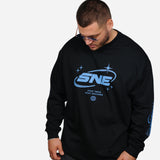 Stay Focused Oversized Unisex Long Sleeve T-Shirt - Black