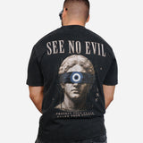 Statue Heavyweight Vintage Washed Frayed Tee