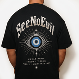 Clear Vision Classic Loose Boxy Tee Black