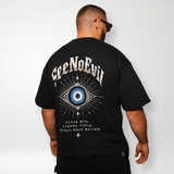 Clear Vision Classic Loose Boxy Tee Black